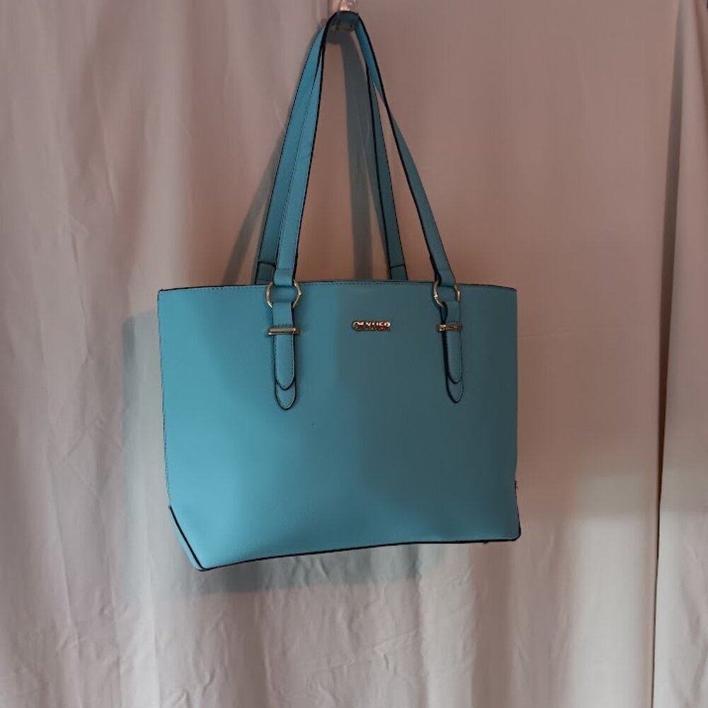 QIYUER satchel purse‎ for women top handle Beautiful Blue NWOT - Picture 2 of 5